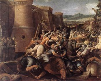硃塞珮 塞薩利 St Clare With The Scene Of The Siege Of Assisi